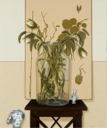 Florero con Ramas y Flores